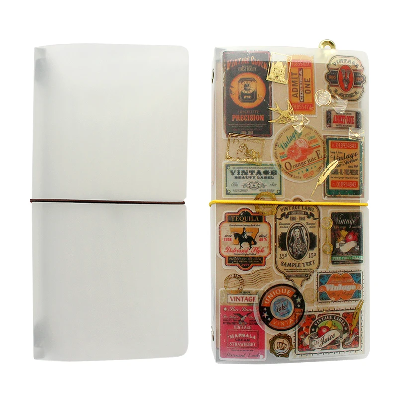 Vintage Leather Journal Notebook - Travelers Notebook Journal Inset Refill Storage