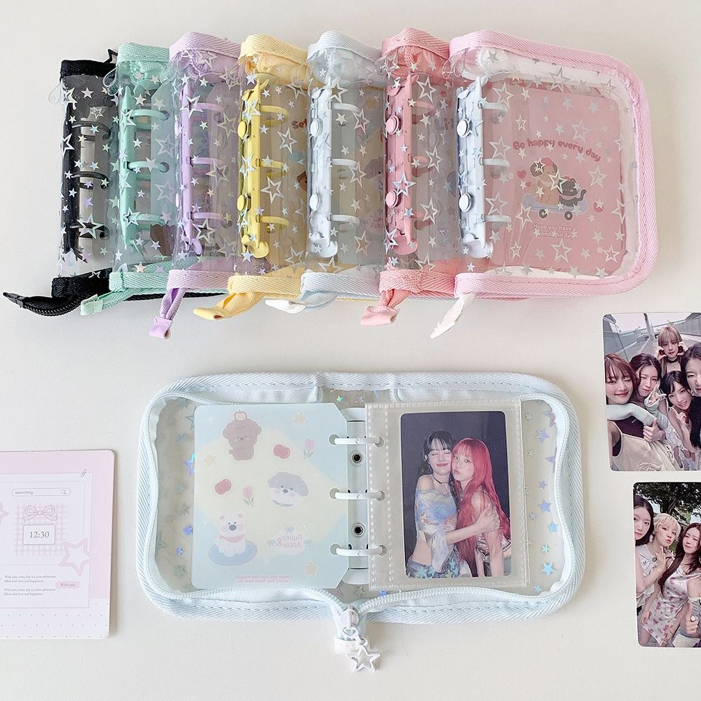 Kpop Photo Card Binder 3 Inch - 1pc Portable PVC A8 Card Binder