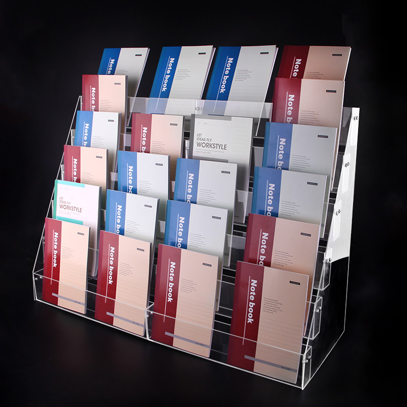 Stepped Clear Acrylic Notebook - Clear Acrylic Book Stand Holder recension och pris