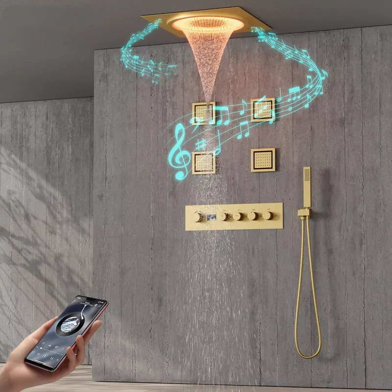 Smart LED Shower Set Bathroom  - Music recension och pris