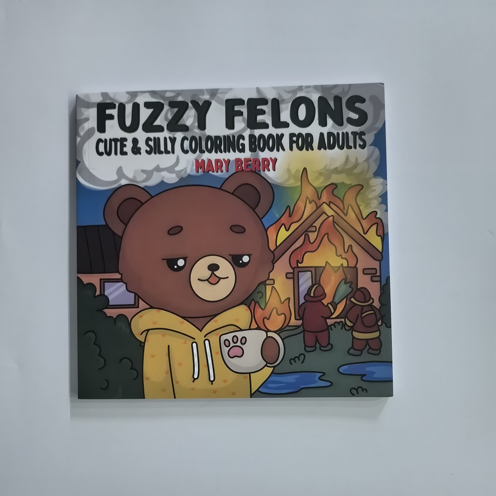 Fuzzy Felons Adult Coloring Bo - Adult Coloring Book Stress Relief recension och pris