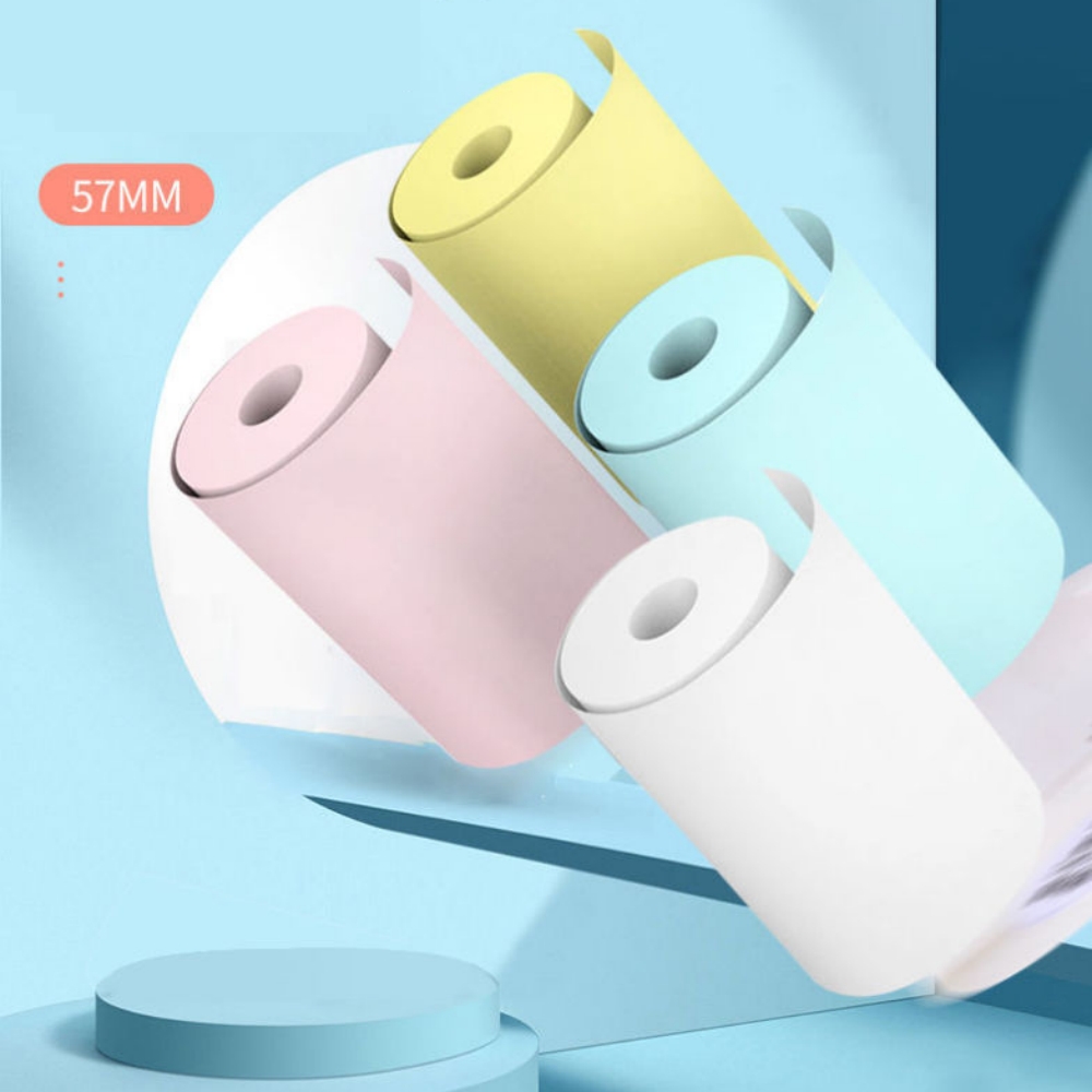 57x25MM Thermal Paper Sticker  - Mini Pocket Thermal Printer Paper Roll recension och pris