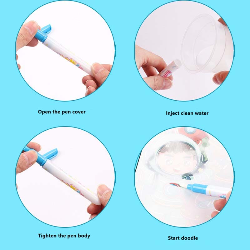 Hot Sale Reusable Magic Water  - Reusable Water Magic Coloring Book recension och pris