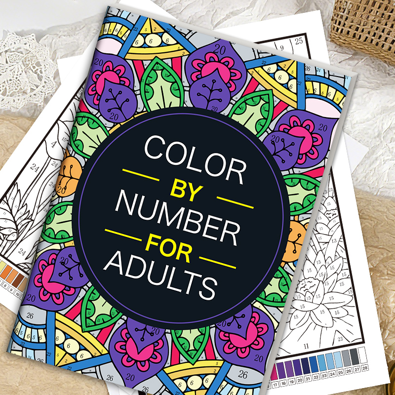 Color by Number for Adults Col - Adult Coloring Book Stress Relief recension och pris