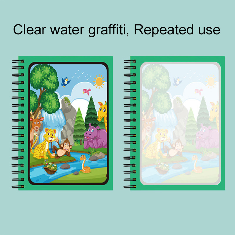 Magic Water Book with Pen Part - Reusable Water Magic Coloring Book recension och pris