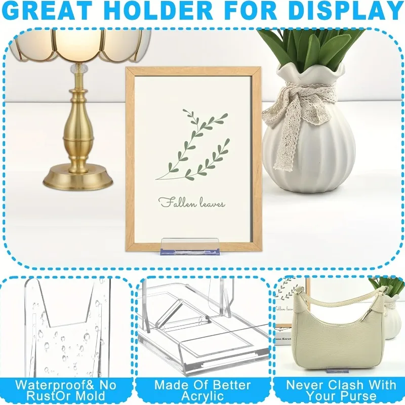 5/12pcs Clear Acrylic Display  - Clear Acrylic Book Stand Holder recension och pris