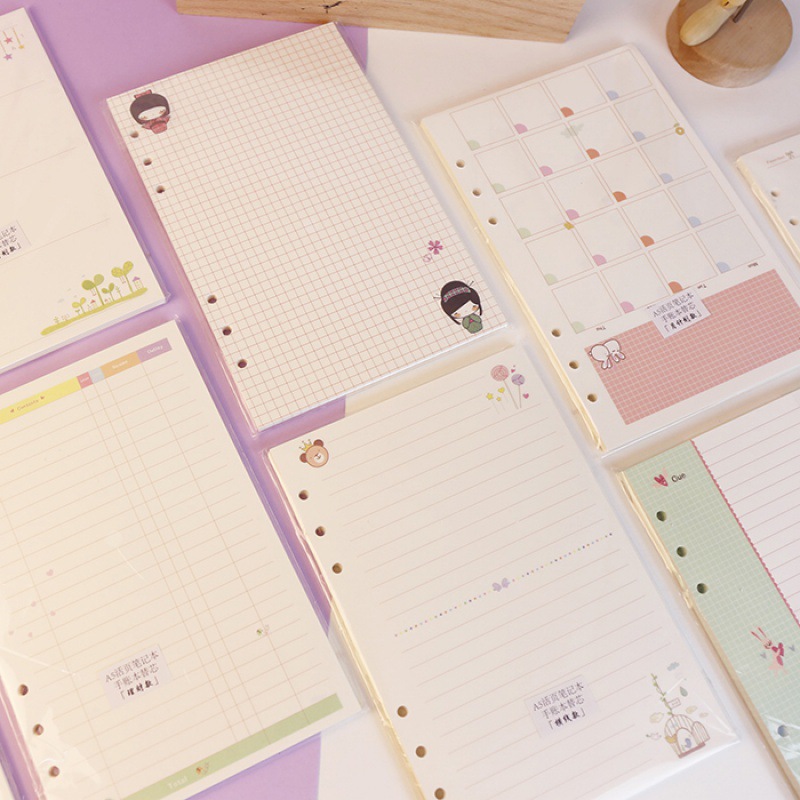 Kawayi A5 A6 Loose Leaf Notebo - A5 Spiral Dotted Grid Notebook recension och pris