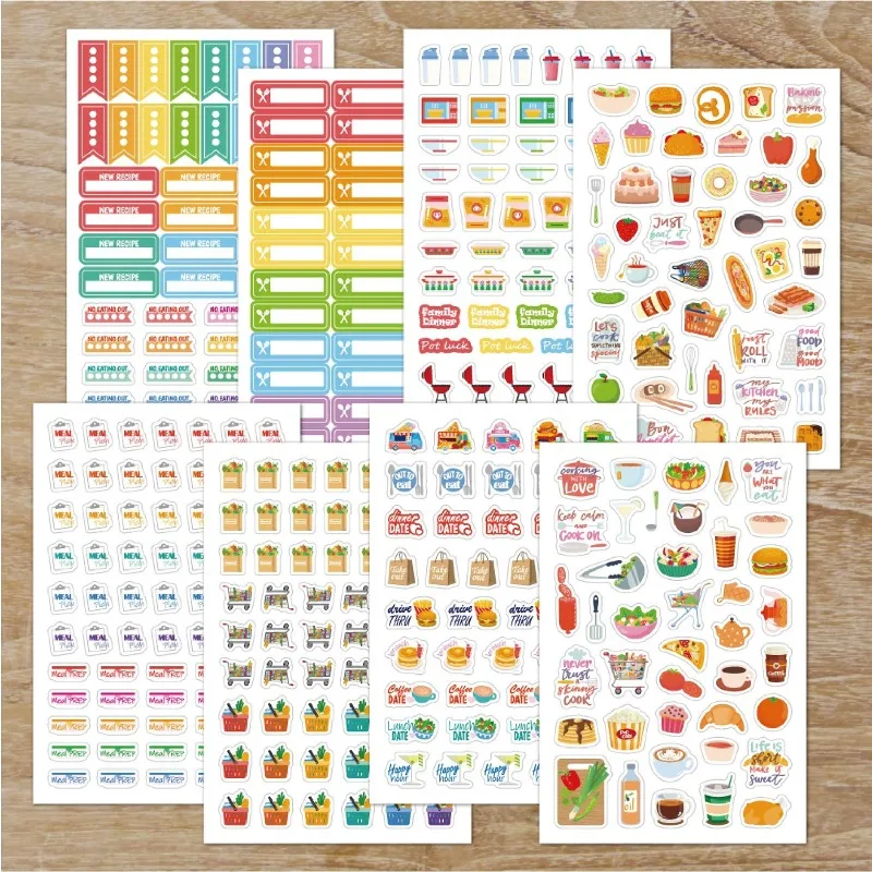 Food Planning Stickers Station - Stationery Books recension och pris