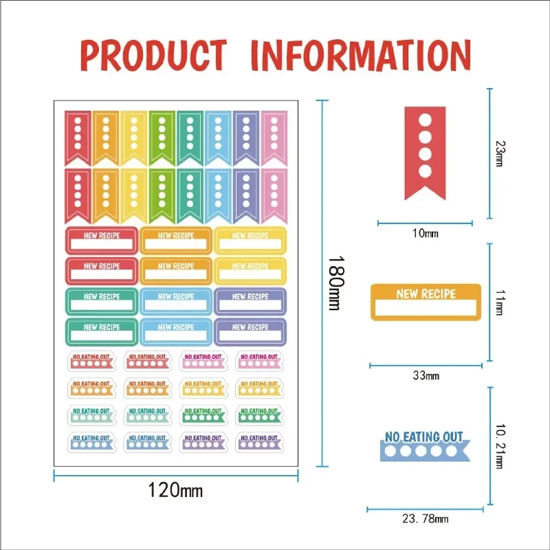 Food Planning Stickers Station - Stationery Books recension och pris