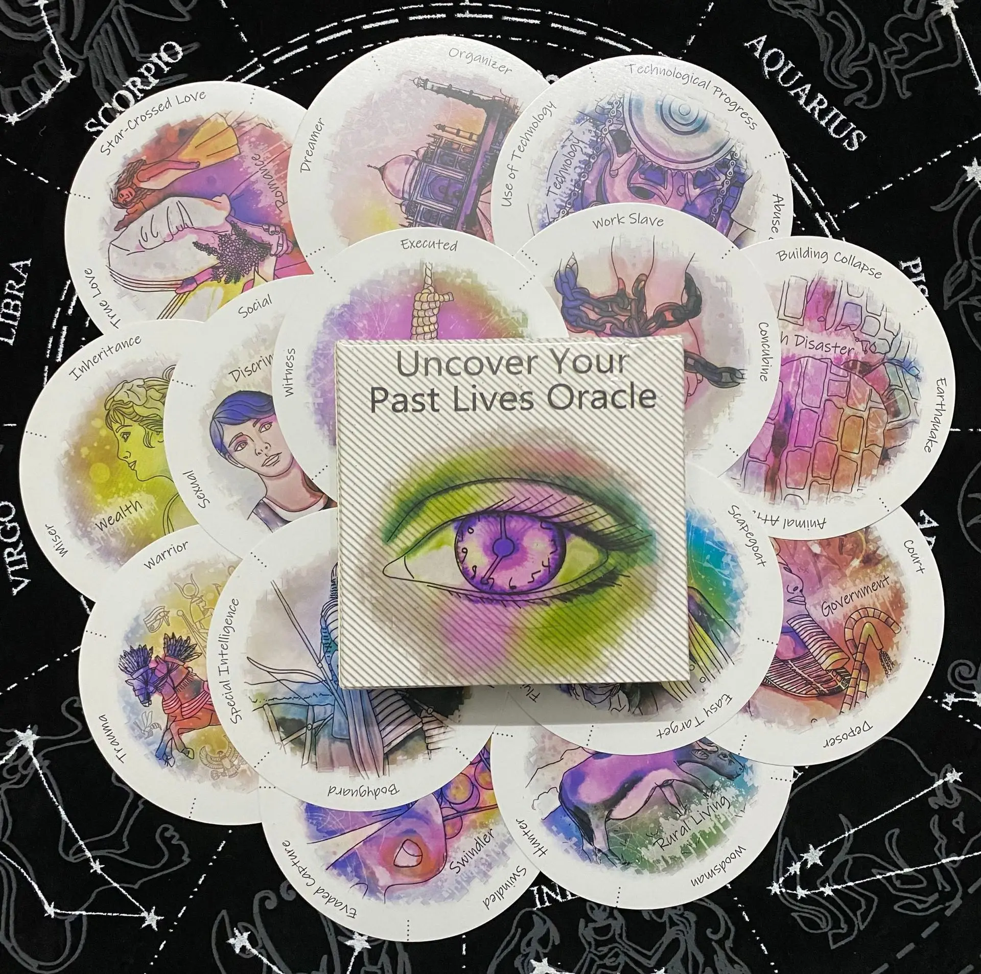 Uncover Your Past Life Oracle  - Tarot Deck With Guidebook recension och pris