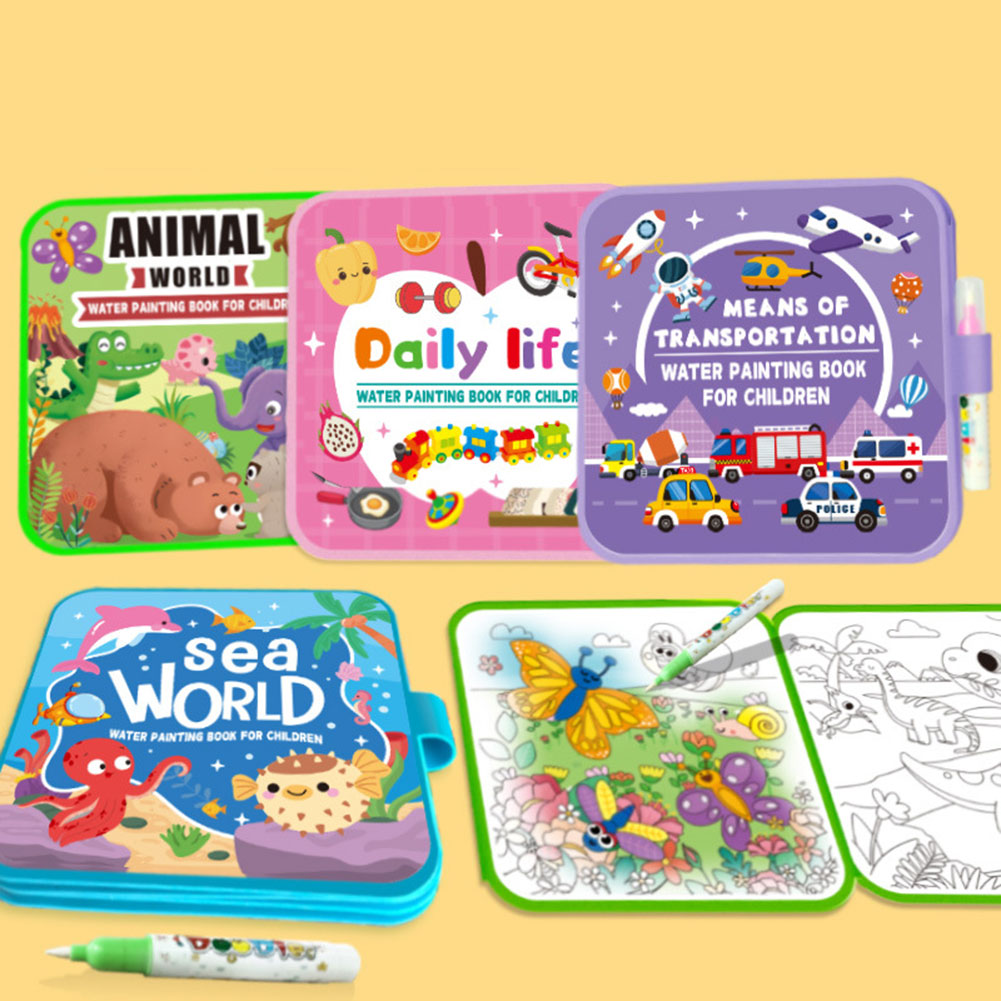 Kids Magics Clear Water Colori - Reusable Water Magic Coloring Book recension och pris
