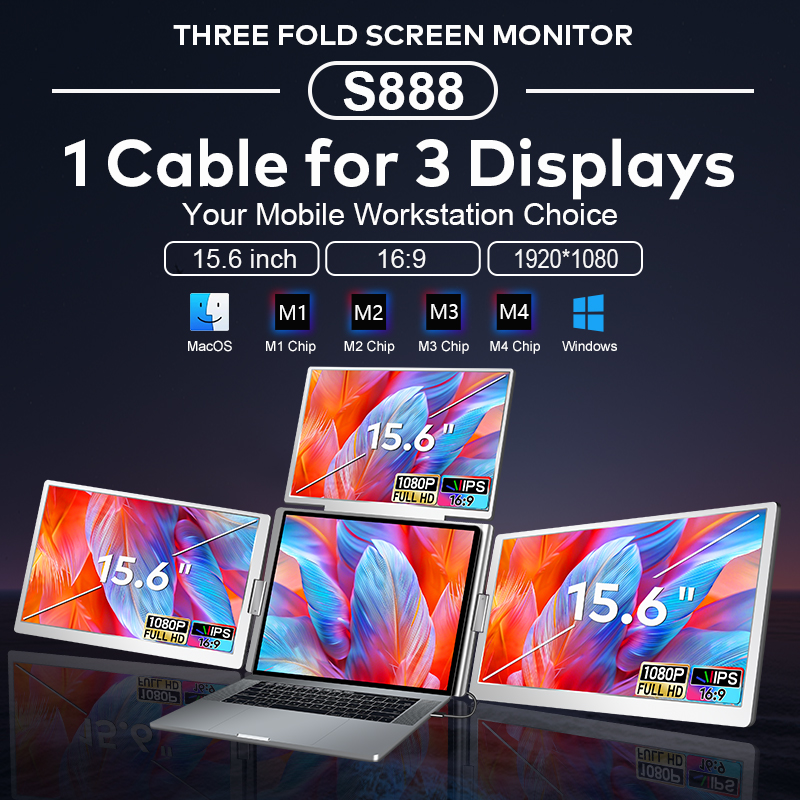 2025 New 15.6 Inch  3 Screen   - Magazines recension och pris