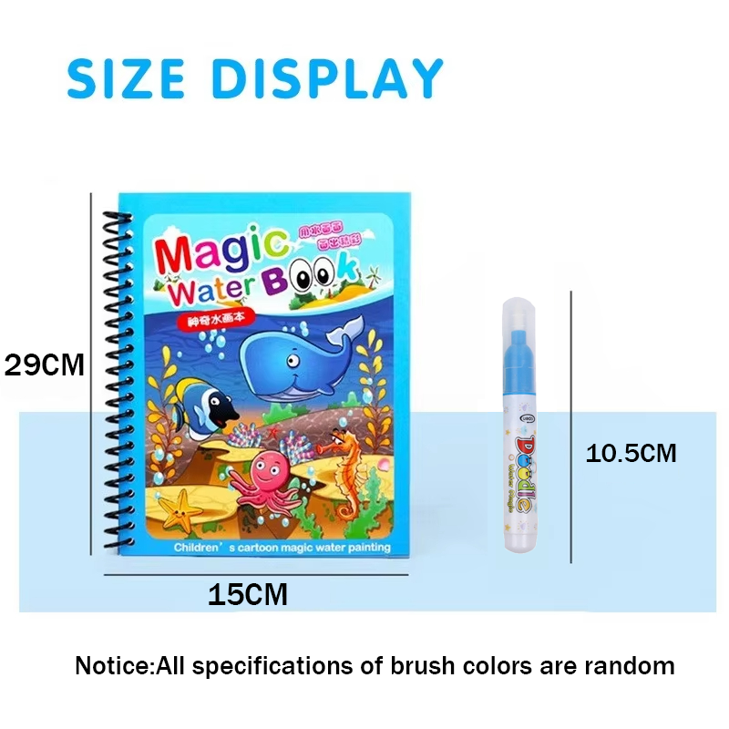 Cartoon Magic Water Drawing Bo - Reusable Water Magic Coloring Book recension och pris