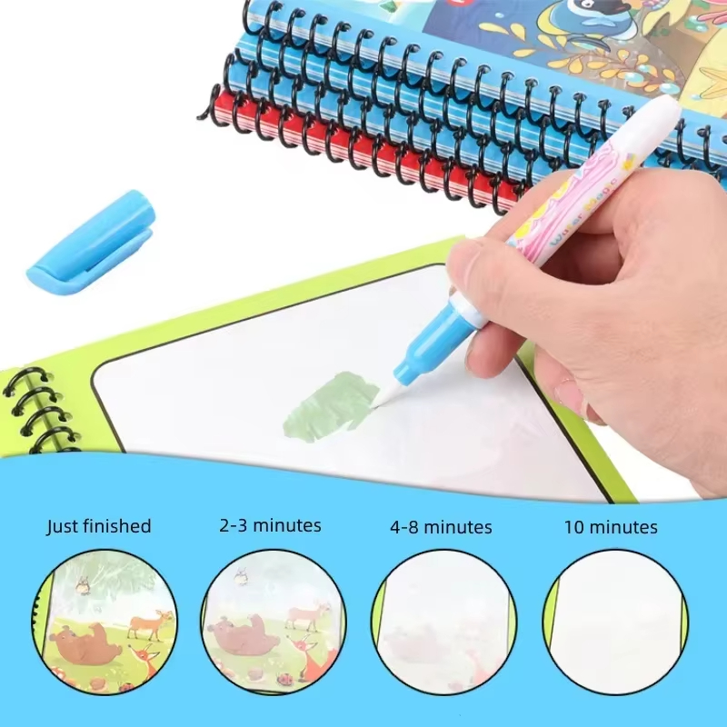 Cartoon Magic Water Drawing Bo - Reusable Water Magic Coloring Book recension och pris