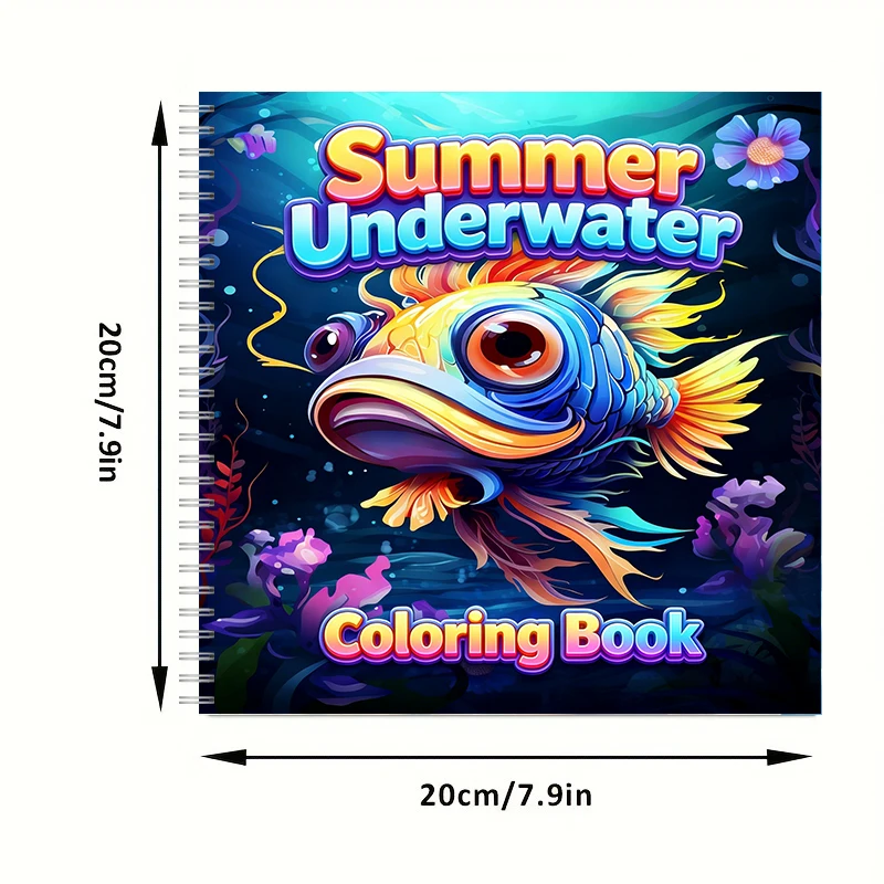 Summer Underwater Coloring Boo - Adult Coloring Book Stress Relief recension och pris
