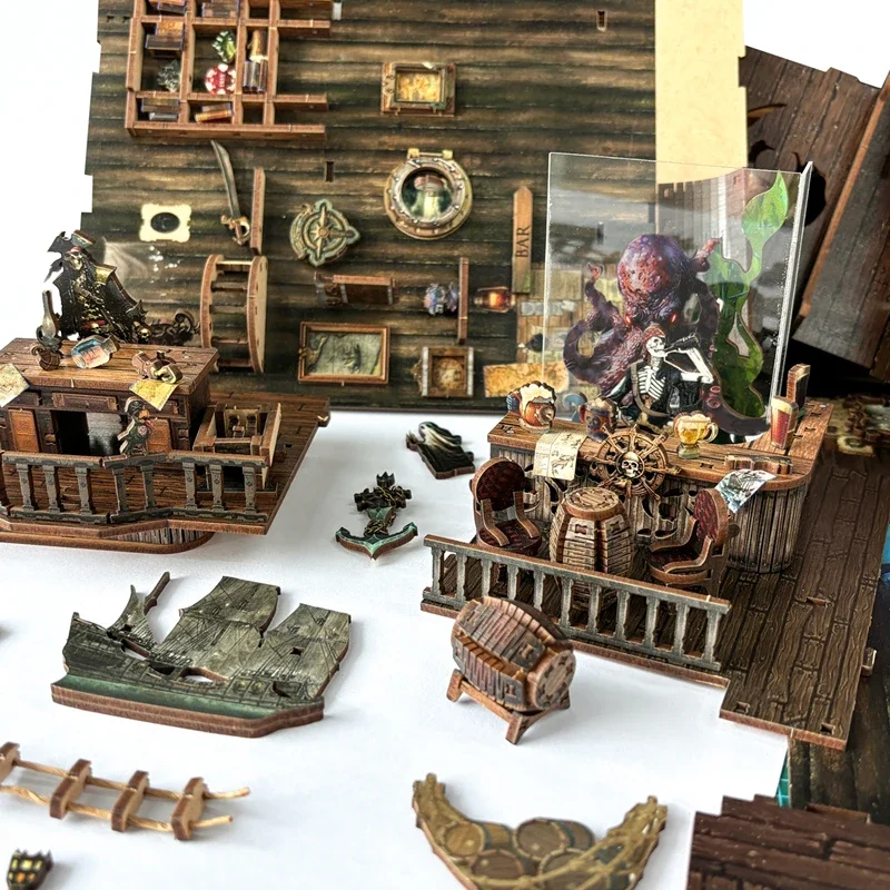 Miniature DIY Wooden New World - Diy Wooden Book Nook Kit Shelf Insert recension och pris