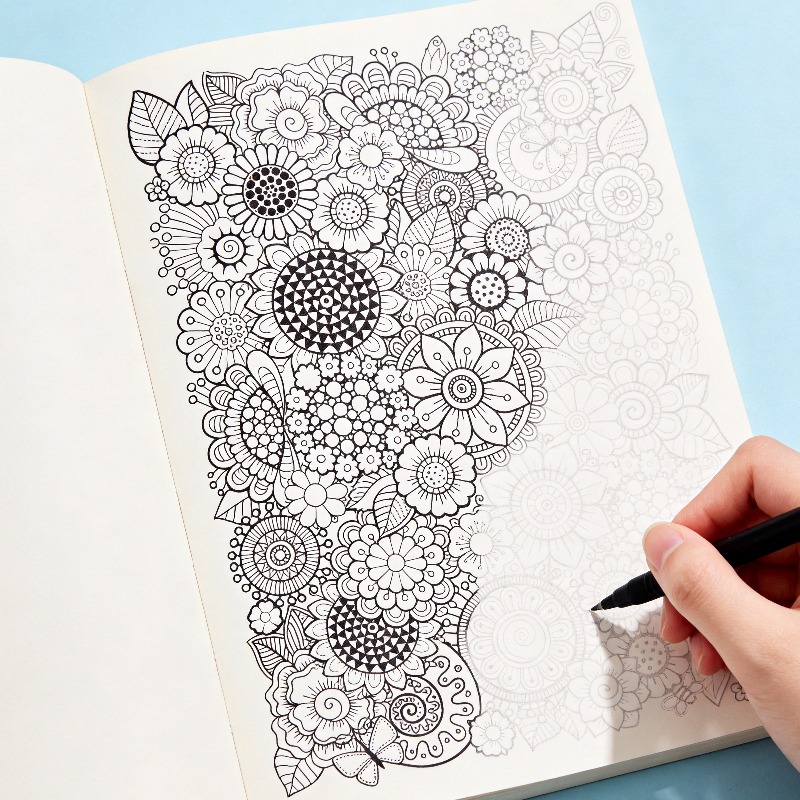One Adult Stress Relief Hand D - Adult Coloring Book Stress Relief recension och pris