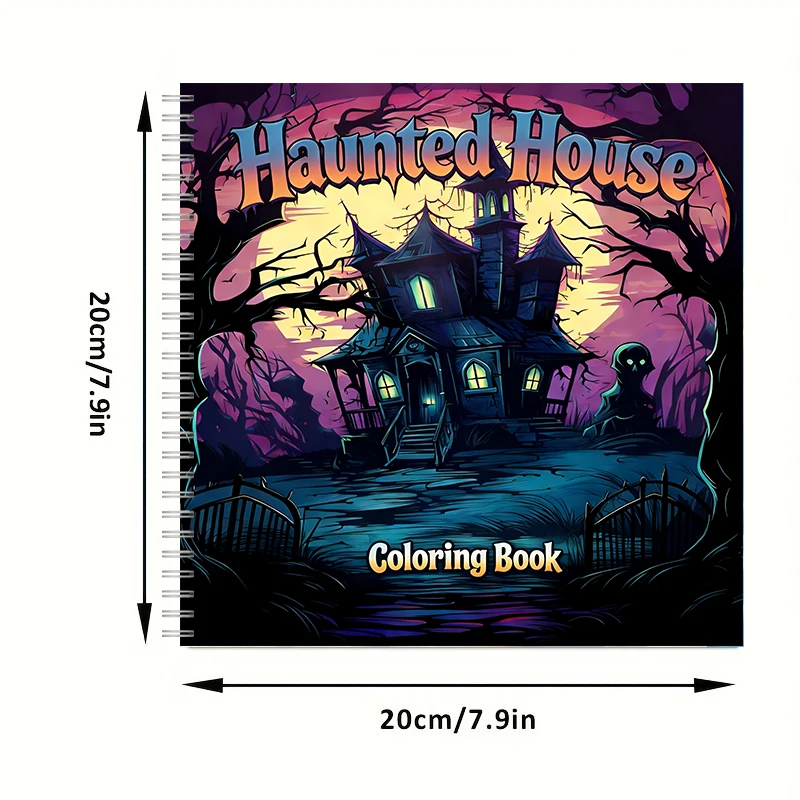 Haunted House Coloring Book fo - Adult Coloring Book Stress Relief recension och pris
