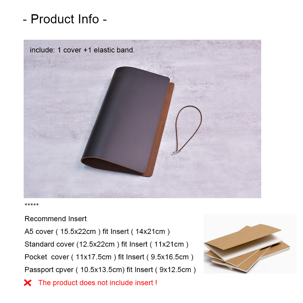 DIY Notebook Cover Crazy Horse - Vintage Leather Journal Notebook recension och pris