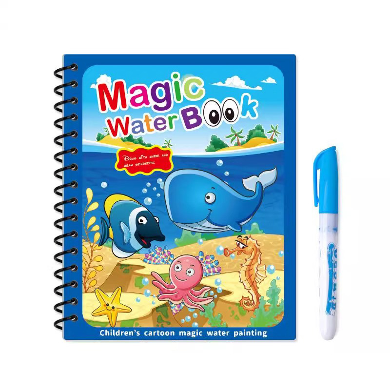 Magic Water Book with Pen Draw - Reusable Water Magic Coloring Book recension och pris