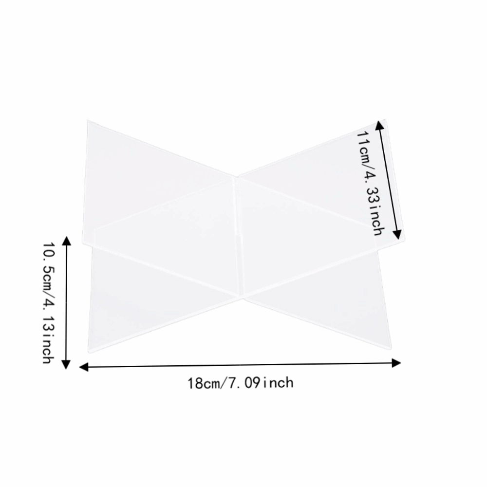 1set X-Shaped Design Acrylic B - Clear Acrylic Book Stand Holder recension och pris
