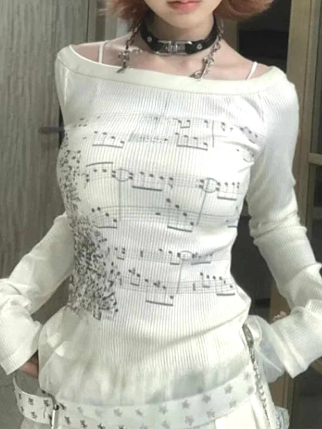 Music Note Print Long Sleeve T - Music recension och pris