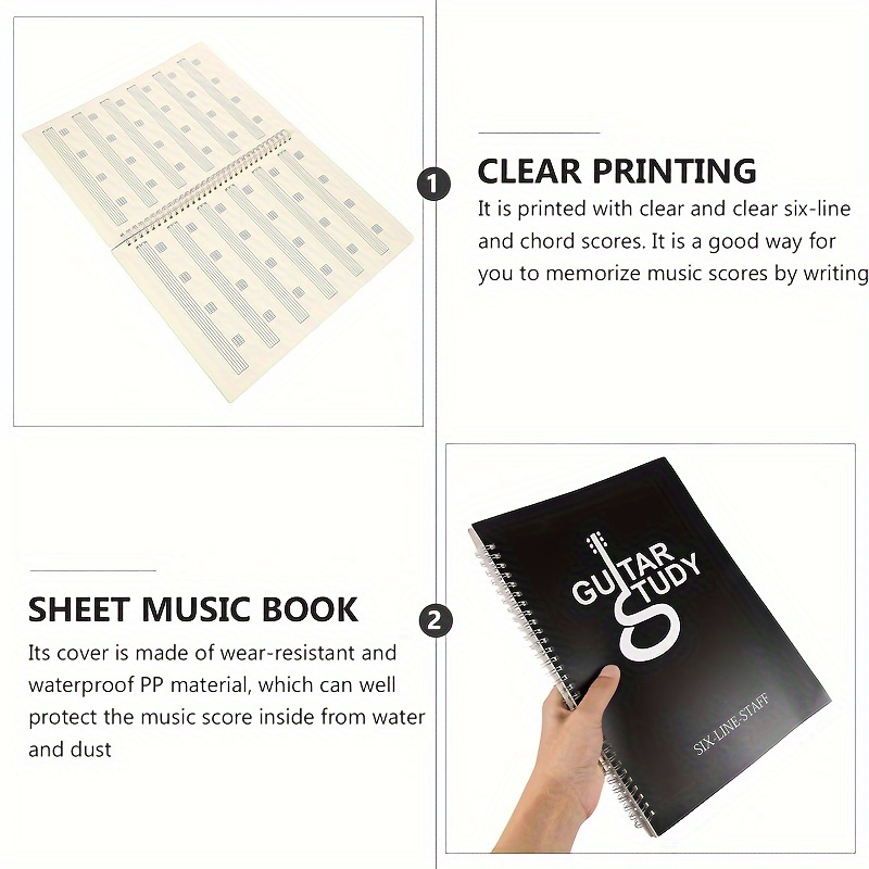 50 Pages Guitar Tablature Note - Blank Sheet Music Notebook recension och pris