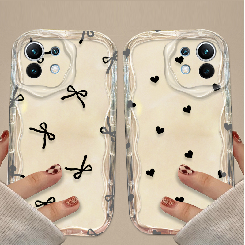 Black Bowknot love Heart Case  - Magazines recension och pris