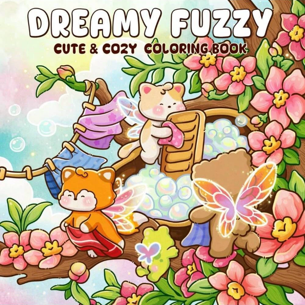 Dreamy Fuzzy Cute & Cozy Color - Adult Coloring Book Stress Relief recension och pris