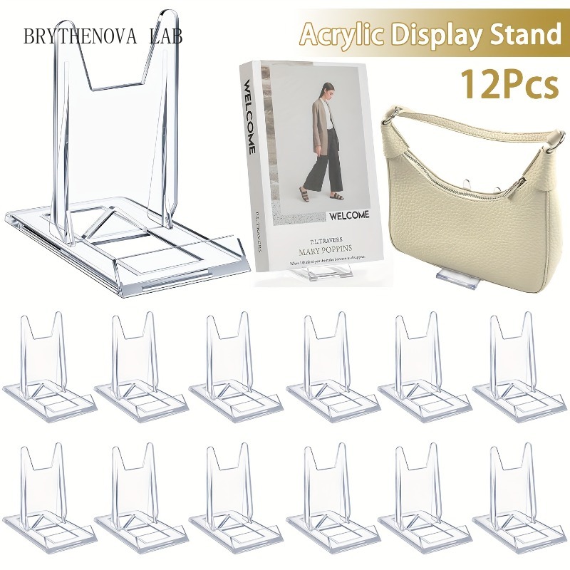 12pcs 5/ Clear Acrylic Display - Clear Acrylic Book Stand Holder recension och pris