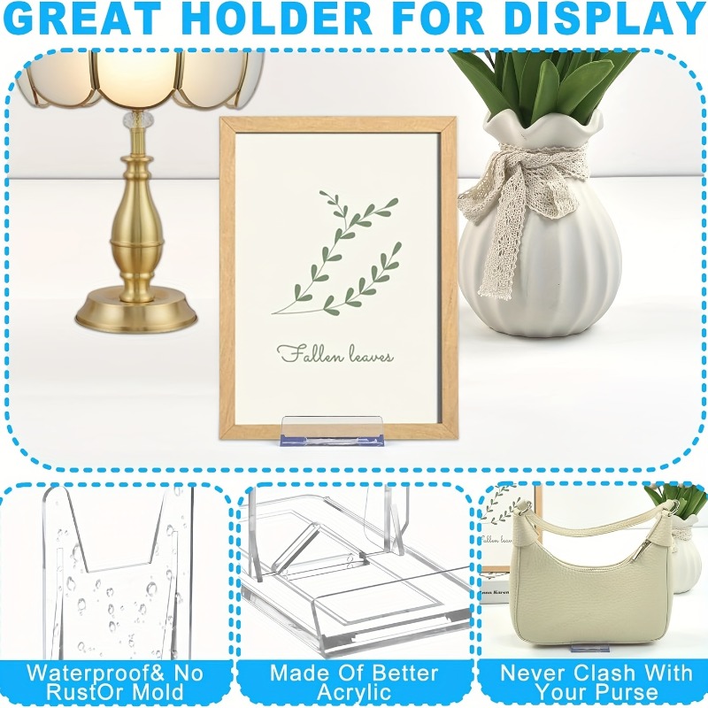 12pcs 5/ Clear Acrylic Display - Clear Acrylic Book Stand Holder recension och pris