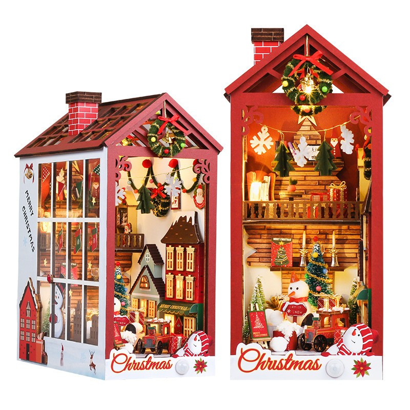 DIY Wooden Magic Christams Boo - Diy Wooden Book Nook Kit Shelf Insert recension och pris
