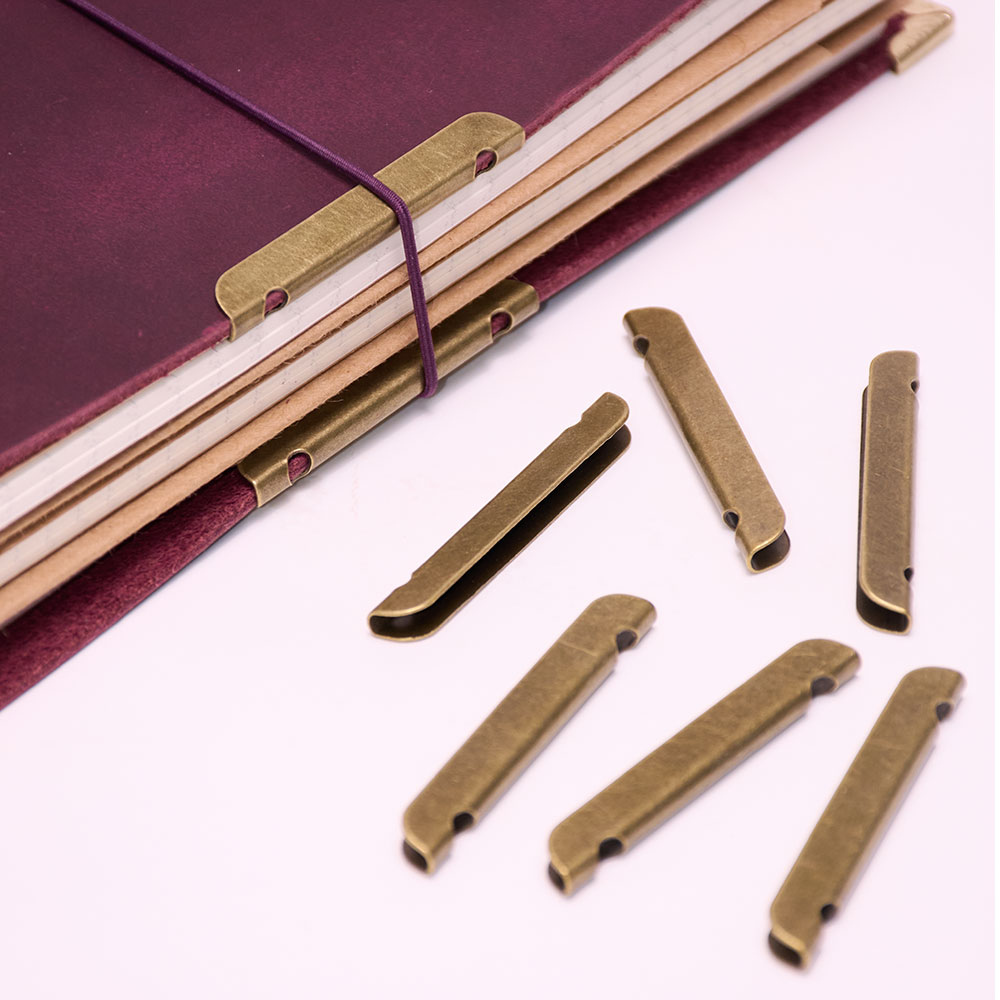 Leather Notebook Metal-Edge Pr - Vintage Leather Journal Notebook recension och pris
