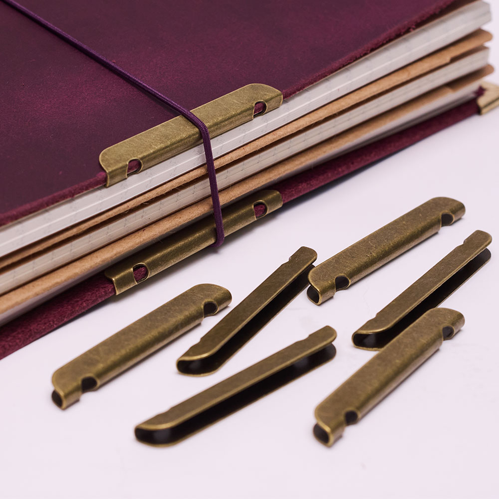 Leather Notebook Metal-Edge Pr - Vintage Leather Journal Notebook recension och pris