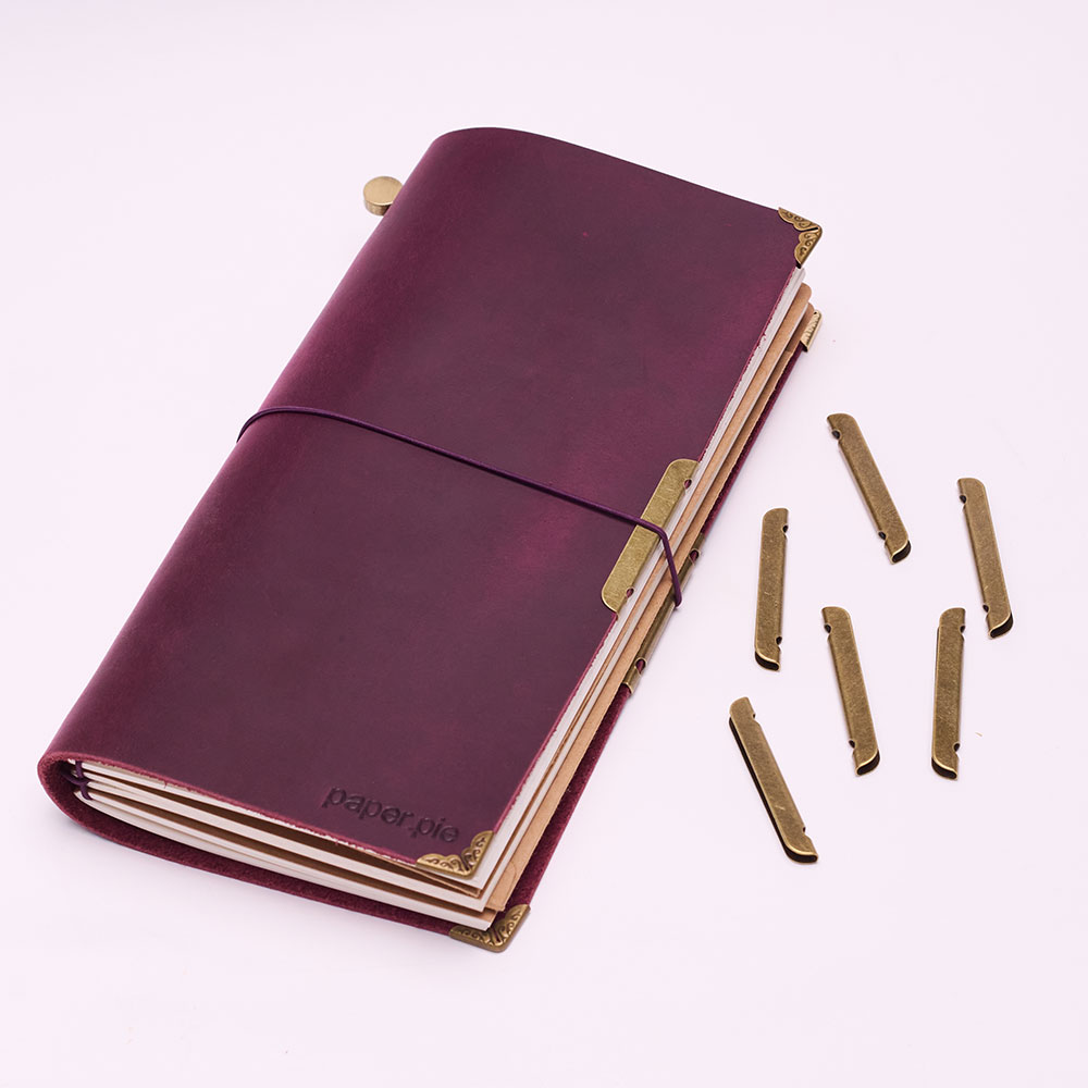 Leather Notebook Metal-Edge Pr - Vintage Leather Journal Notebook recension och pris